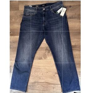 Mavi Jeans Mens Matt Straight Leg Blue Relaxed Denim Pants NWT Sz 36x32 Casual